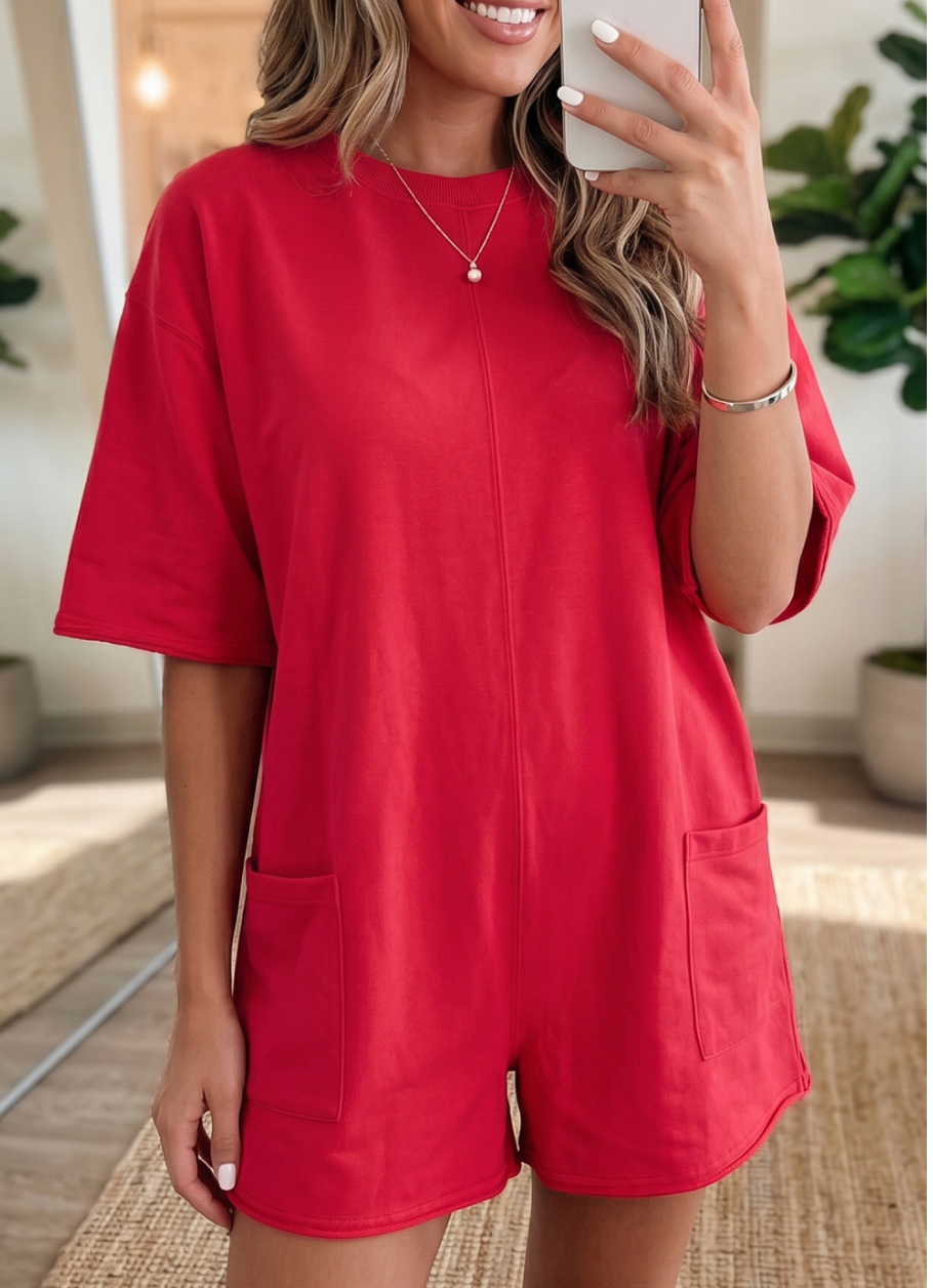 Pocket Full Of Love Romper