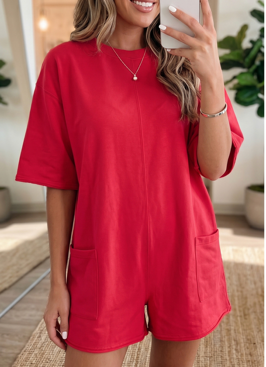Pocket Full Of Love Romper