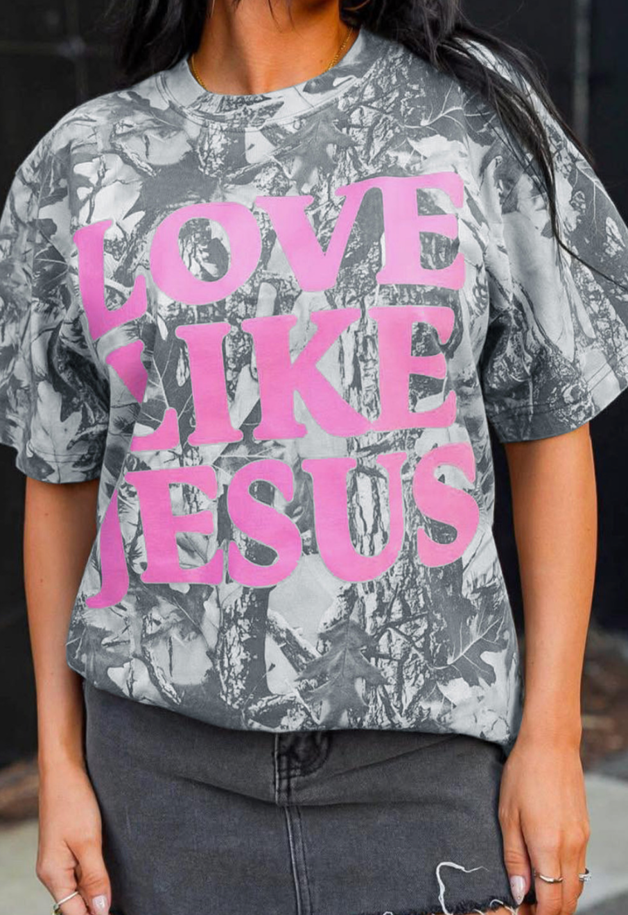 Grace in the Wild Camo Tee